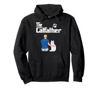 The Catfather Maine Coon Cat Dad Funny Cats Loves Felpa con Cappuccio