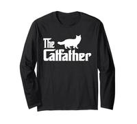 The Catfather Ragdoll Cat Lover Funny Father Cat Dad Maglia a Manica