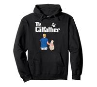 The Catfather Siamese Cat Dad Funny Kitty Cats Loves Felpa con Cappuccio