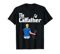 The Catfather Sphynx Cat Dad Funny Kitty Cats Loves Maglietta