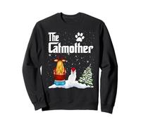 The Catmother Maine Coon Cat Mom Christmas Funny Kitty Xmas Felpa