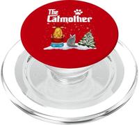 The Catmother Maine Coon Cat Mom Christmas Funny Kitty Xmas PopSockets PopGrip per MagSafe