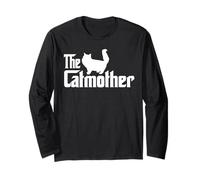 The Catmother Persian Cat Lover Funny Mother Cat Mom Maglia a Manica