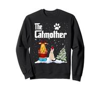 The Catmother Siamese Cat Mom Christmas Funny Kitty Xmas Felpa