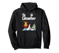 The Catmother Siamese Cat Mom Christmas Funny Kitty Xmas Felpa con Cappuccio