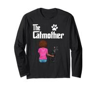 The Catmother Sphynx Cat Lover Kitty Mother Cat Mom Maglia a Manica