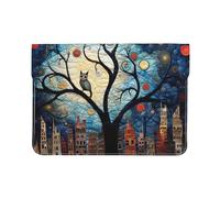 The cat's Scissors - Custodia protettiva in pelle per MacBook Air da 13", stampa completa, elegante, per donne e uomini