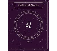 The Celestial Book - Leo | 7.5" × 9.25" | 120 Lined Pages: Minimalist Deep Plum Leo Zodiac Notebook - 120 Lined Pages, B&W Interior, Matte Cover in Deep Plum