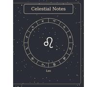 The Celestial Book - Leo (Slate) | 7.5" × 9.25" | 120 Lined Pages: Minimalist Slate Leo Zodiac Notebook - 120 Lined Pages, B&W Interior, Matte Cover