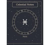 : The Celestial Book - Pisces | 7.5" × 9.25" | 120 Lined Pages: Minimalist Slate Pisces Zodiac Notebook - 120 Lined Pages, B&W Interior, Matte Cover