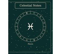 The Celestial Book - Pisces (Deep Emerald) | 7.5" × 9.25" | 120 Lined Pages: Elegant Deep Emerald Pisces Zodiac Notebook - 120 Lined Pages, Premium B&W Interior, Matte Cover