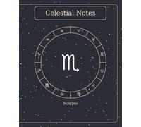 The Celestial Book - Scorpio (Slate) | 7.5" × 9.25" | 120 Lined Pages: Minimalist Slate Scorpio Zodiac Notebook - 120 Lined Pages, B&W Interior, Matte Cover