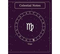 The Celestial Book - Virgo | 7.5" × 9.25" | 120 Lined Pages: Minimalist Deep Plum Virgo Zodiac Notebook - 120 Lined Pages, B&W Interior, Matte Cover in Deep Plum