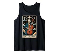 The Cello Dude Violoncellista Scheletro Tarocco Carta Witchy Moon Canotta