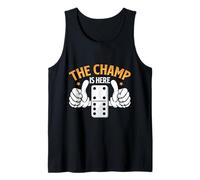 The Champ Is Here Domino King Domino Player Tile Lover Canotta