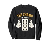 The Champ Is Here Domino King Domino Player Tile Lover Felpa