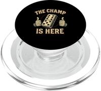 The Champ Is Here Domino King Domino Player Tile Lover PopSockets PopGrip per MagSafe