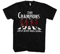 The Champions - Maglietta da uomo e da uomo | Liverpool Football Ultras England Salah Never Give Up, Nero , L