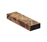 The Chanin Spiral (New York Deco) Pencil Case: Pencil Case with wrap closure, decorative printed cover paper
