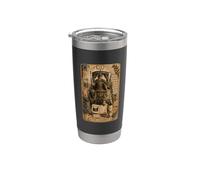 The Chariot Tarot Card Scrapbook Design Bicchiere termico in acciaio inox doppia parete