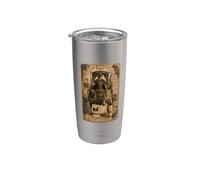 The Chariot Tarot Card Scrapbook Design Bicchiere termico in acciaio inox doppia parete