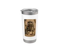The Chariot Tarot Card Scrapbook Design Bicchiere termico in acciaio inox doppia parete