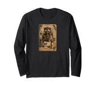 The Chariot Tarot Card Scrapbook Design Maglia a Manica