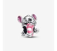 The Charmery Charm a forma di torta di compleanno a forma di Lilo e Stitch, in argento 925, compatibile con ciondoli Pandora, Trollbeads, Chamilia, Biagi e molti altri braccialetti con ciondoli del