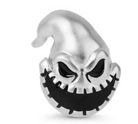 The Charmery Ciondolo in argento Sterling 925 con scritta "Nightmare Before Christmas", compatibile con ciondoli Pandora e molti altri braccialetti con ciondoli del Regno Unito.