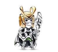The Charmery Loki Charm in argento Sterling 925 compatibile con ciondoli Pandora e molti altri braccialetti con ciondoli del Regno Unito.