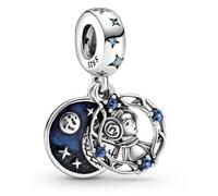 The Charmery Star and Wars Leia - Ciondolo in argento Sterling 925, compatibile con ciondoli Pandora e molti altri braccialetti con ciondoli del Regno Unito.