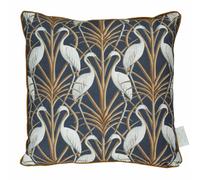 The Chateau Da Angelo Strawbridge Navy Divano Cuscino Moat Airone Entwined Birds