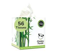 The Cheeky Panda Fazzoletti di Carta | 56 Fazzoletti per Scatola | Realizzati in bambù | 3 Veli