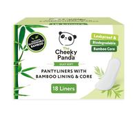 The Cheeky Panda Proteggi slip biologico, ultra sottili e confortevoli, 18 salvaslip in bambù, morbido per la pelle e assorbenti