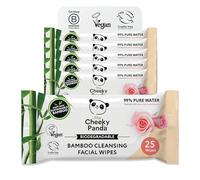 The Cheeky Panda Salviette Struccanti Profumate alla Rosa Vegano | 150 Pezzi | Fatto al 100% di bambù sostenibile | Formula e ingredienti naturali