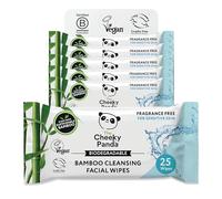 The Cheeky Panda Salviette Struccanti Senza Profumo Vegano | 150 Pezzi | Fatto al 100% di bambù sostenibile | Formula e ingredienti naturali