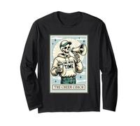 The Cheer Coach - Scheletro da uomo, idea regalo per Halloween Maglia a Manica