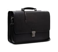 The Chesterfield Brand Cow Wax Pull Up Glenwood Cartella nero, pelle, uomo