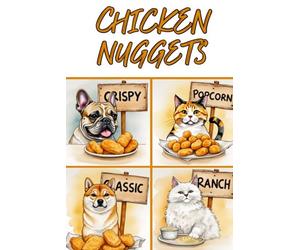 The Chicken Nugget Journal: For Notes, Ideas, and Golden Crispy Wisdom • 6x9 Quad Ruled Graph Paper