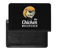 The Chicken Whisperer - Custodia per passaporto, sottile, organizer per documenti da viaggio, con scomparto per carte di credito, per donne e uomini, Stile:, Taglia unica, MHXYZHW