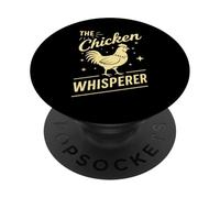 The Chicken Whisperer - Divertente amante del pollo, vita agricola, umorismo PopSockets PopGrip Adesivo