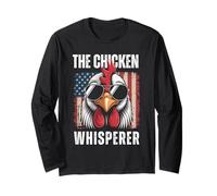 The Chicken Whisperer | Funny Farmer & Backyard Chicke Maglia a Manica