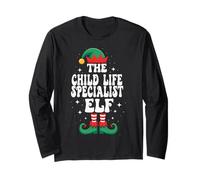 The Child Life Specialist Elf Funny Christmas Maglia a Manica