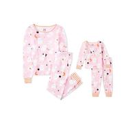 The Children's Place Baby Girls Family Matching Christmas Holiday Sets, Snug Fit 100% Cotton, Adult, Big Kid, Toddler, Pajama Set, Hlwn Pnk Ghost, 3-6 Months US