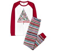 The Children's Place Family Matching, Christmas And Holiday Pajama Sets, Cotton Set di Pigiama, Feliz Navidad, 3XL Unisex-Bimbi