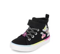 The Children's Place Scarpe da Ginnastica Casual per Neonate e Bambine, Scarabocchi Neri, 24 EU
