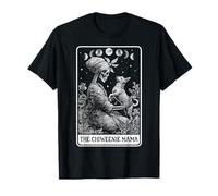 The Chiweenie Mama Dog Mom Scheletro Tarocchi Carta Witchy Moon Maglietta