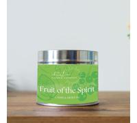The Christian Candle Company - Frutto dello Spirito - Cassis e Fig Candela in una scatola di latta