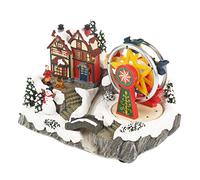 The Christmas Workshop 81360 Christmas Village 81360-Decorazione Natalizia con Ruota panoramica Girevole, 10 luci LED Multicolore, 26 x 17 x 17 cm, 26cm High x 17cm Wide x 16.5cm Deep