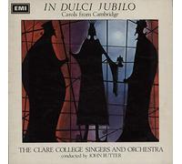THE CLARE COLLEDGE SINGERS AND ORCHESTRA - IN DULCI JUBILO CAROLS FROM CAMBRIDGE VINYL LP[CSD3634]1967